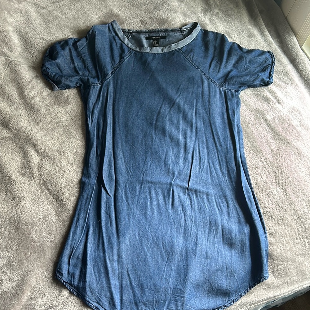 Navy dress. Short